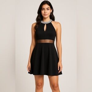 ✨4/$30 Black Fit and Flare Dress Size Medium